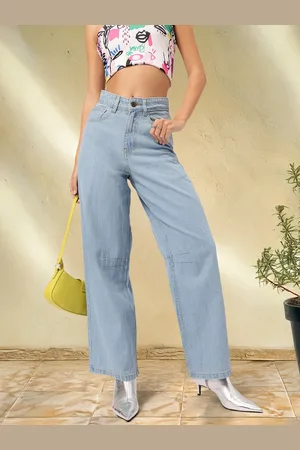 DressBerry Women Soft Sculpt Wide Leg Jeans