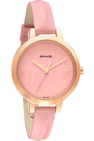 Sonata Women Pink Analogue Watch 8141WL05