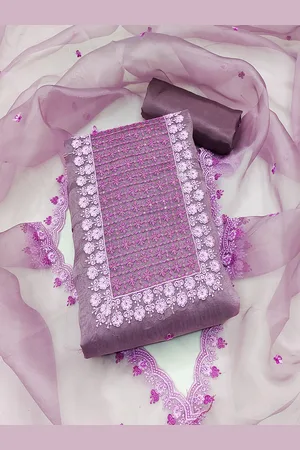 Lilots Organza Unstitched Dress Material