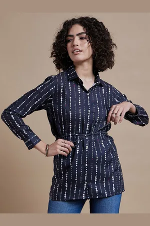 Corsica Print Shirt Style Top