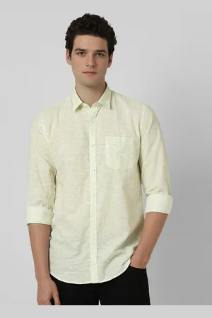 Peter England Men Spread Collar Floral Printed Cotton Casual Shirt