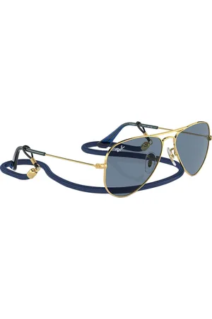 Ray-Ban Ray-Ban Kids Unisex UV Protected Blue Lens Pilot Sunglasses - 0RJ9506S223/1U52