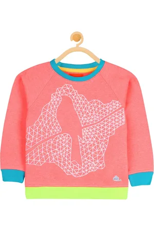Cherry Crumble Girls Red Printed Sweatshirt