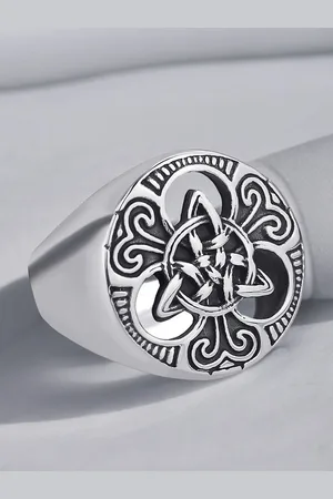 FÁBULA Men Celtic Symbol Stainless Steel Biker Ring