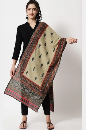 Nehamta Ethnic Motifs Printed Organza Foil Print Dupatta