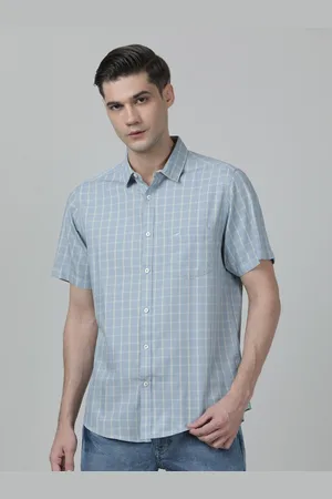 Crocodile Men Comfort Checked Casual Cotton Shirt