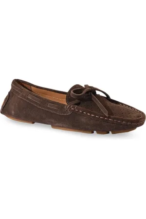 Eske Women Textured Lightweight Leather Boat Shoes