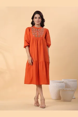 Kalini Embroidered Fit & Flare Midi Dress