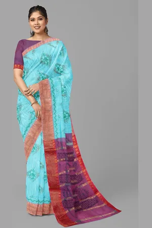 The Chennai Silks Floral Zari Sambalpuri Saree