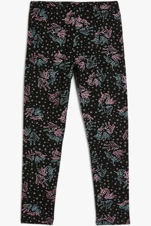Koton Girls Printed Ankle-Length Leggings