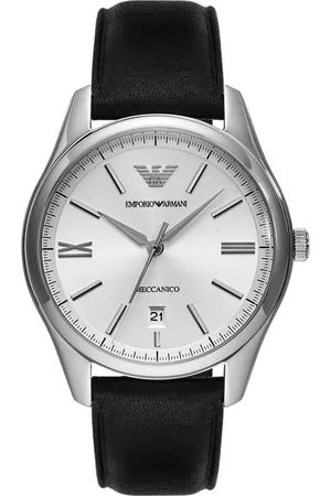 Emporio Armani Men Leather Straps Analogue Automatic Motion Powered Watch AR60077