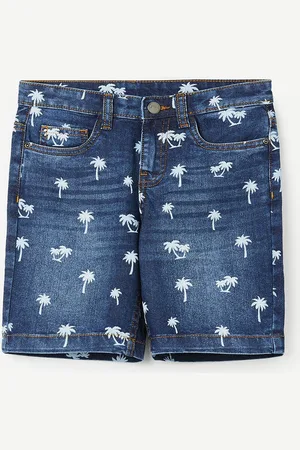 Lifestyle Boys Printed Denim Shorts