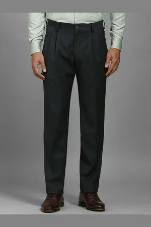 Louis Philippe Men Pleated Trousers