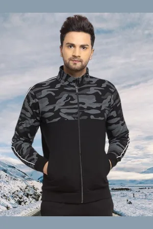 WILD WEST Camouflage-Printed Cotton Fleece Tracksuit
