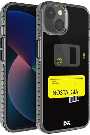 DailyObjects Black & Yellow Nostalgia BRB Stride 2.0 Case Cover For iPhone 13