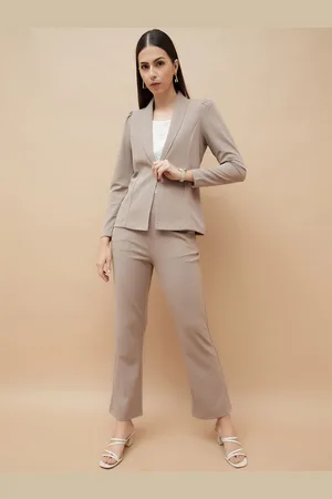 Lifestyle Women Solid Shawl Collar Tailored Jacket