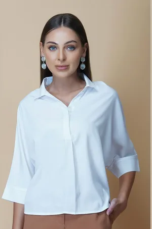 RAASSIO Women Solid Casual Shirt