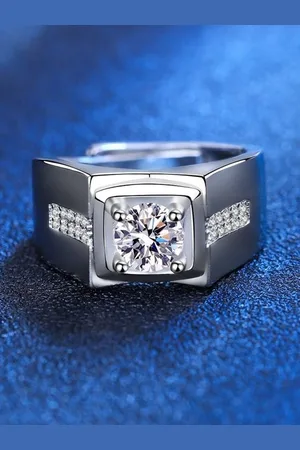 Myki Silver-Plated Cubic Zirconia Studded Finger Ring