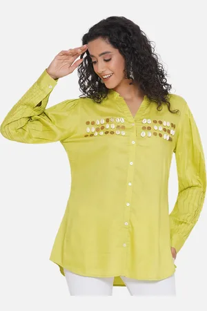bellamia Smart Mandarin Collar Tailored Fit Shirt