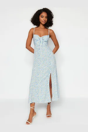 Trendyol Women Floral Printed Sleeveless Maxi Dress