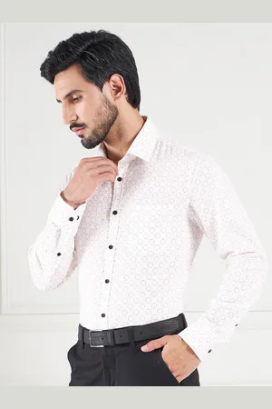 LOUIS STITCH Cotton Comfort Opaque Printed Formal Shirt