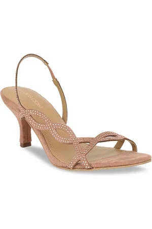 marie claire Women Nude-Coloured Embellished Heels
