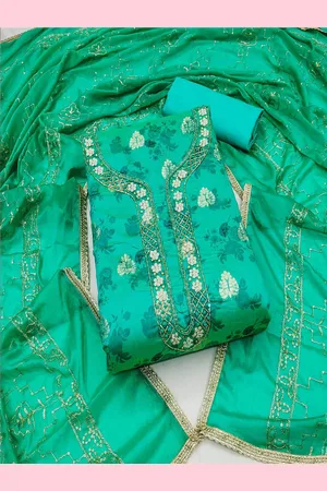 Lilots Embroidered Beads and Stones Unstitched Dress Material