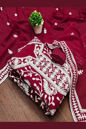 Lilots Embroidered Unstitched Dress Material