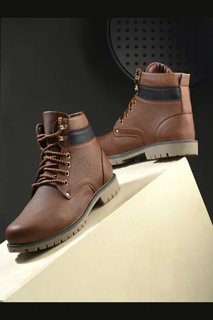 WOAKERS Men Leather Regular Boots