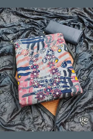 KIMISHA Printed Unstitched Dress Material