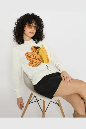 Mast & Harbour Women Printed Pullover Sweatshirt