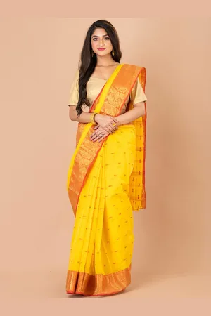 HOUSE OF ARLI Ethnic Motifs Woven Design Pure Cotton Taant Saree
