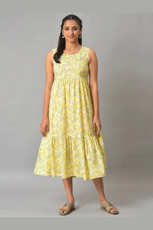 AURELIA Floral Printed A-Line Midi Dress