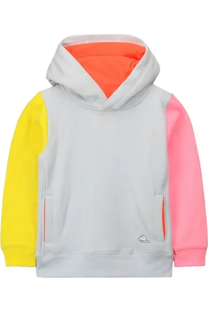 Cherry Crumble Boys Grey Solid Hooded Sweatshirt