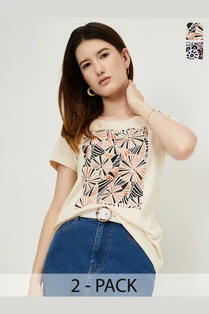 Max Collection Women Pack of 2 Graphic Printed T-shirt