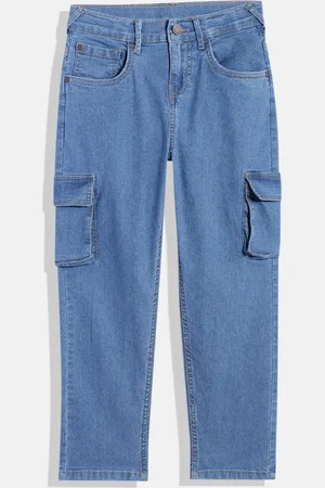 HERE&NOW Boys Slim Fit Clean Look Stretchable Jeans