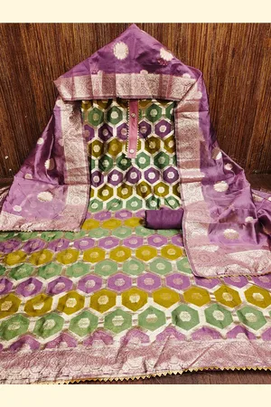 Lilots Woven Design Unstitched Dress Material
