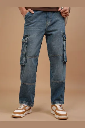 Highlander Men Relaxed Fit High-Rise Light Fade Stretchable Jeans