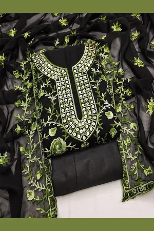 Lilots Embroidered Unstitched Dress Material