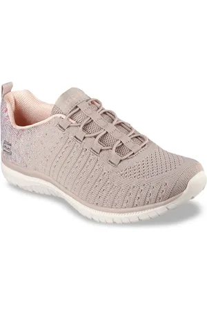 Skechers Women Woven-Designed VIRTUE Slip On Sneakers