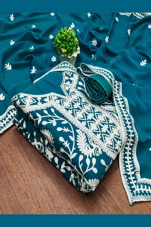 Lilots Embroidered Unstitched Dress Material