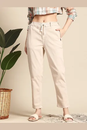 Mast & Harbour Women Boyfriend Fit High-Rise Stretchable Jeans