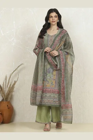 Biba Floral Printed Unstitched Dress Material
