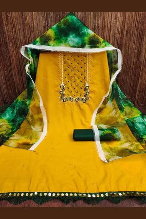 Lilots Embroidered Unstitched Dress Material
