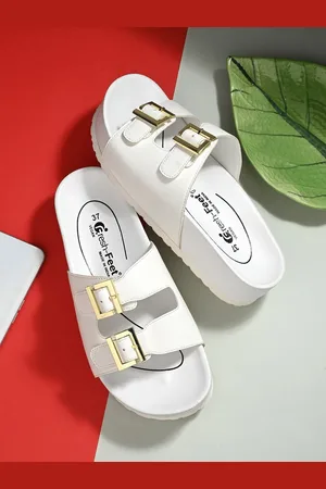 FRESH 1947 FEET Buckled Open Toe Flats