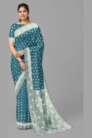 The Chennai Silks Woven Design Zari Jute Cotton Banarasi Saree