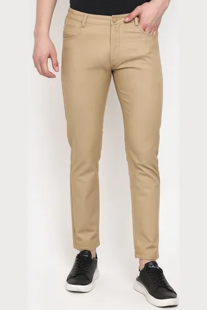 V-Mart Men Mid Rise Cotton Trousers