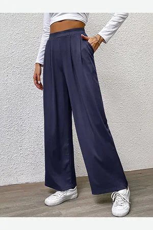 HERE&NOW Women Regular Fit Pleated Parallel Trouser