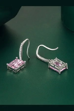 Designs & You Silver-Plated Geometric Drop Earrings