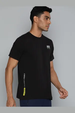 HRX Men Typography Printed Bio Finish T-shirt